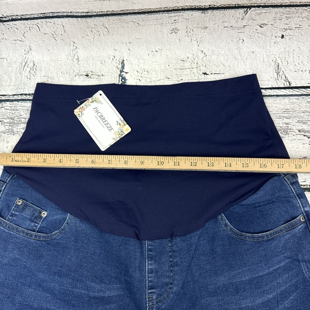 PacBreeze Maternity Jeans‎ 🆕 Over Belly Slim Stretchy Pants [Size XXL] NWT - Picture 4 of 8